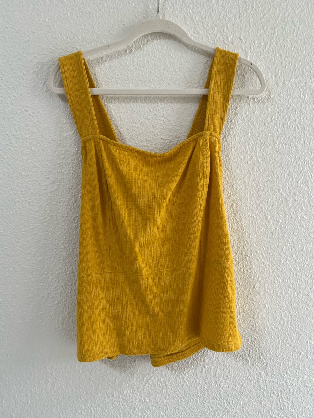 NWOT Current Air Golden Yellow Square Neck Tank